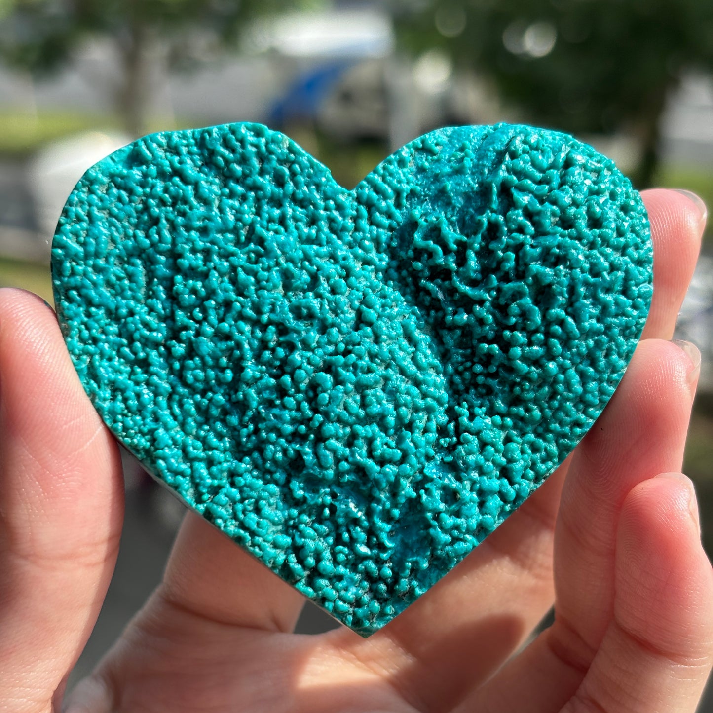 "Natural malachite Heart Carving | Unique Textured Gemstone Decor"