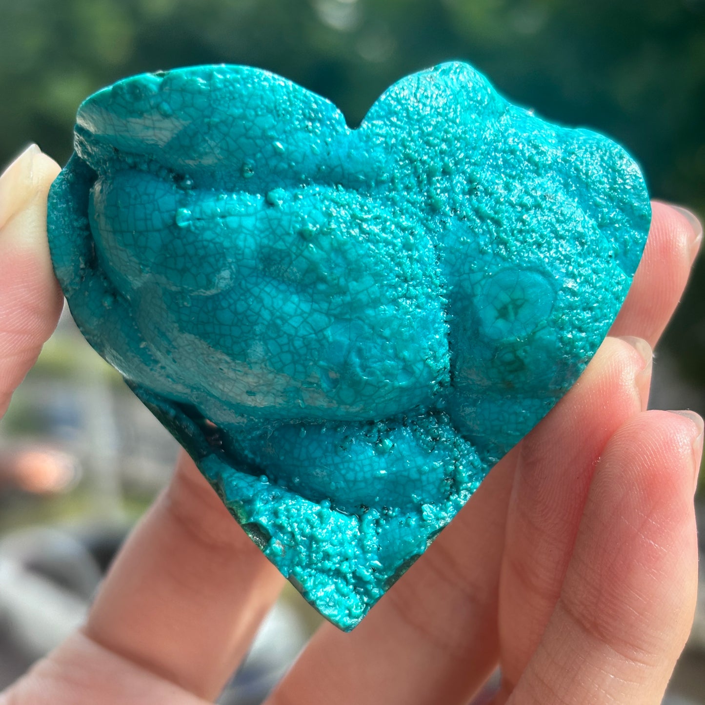 "Natural malachite Heart Carving | Unique Textured Gemstone Decor"