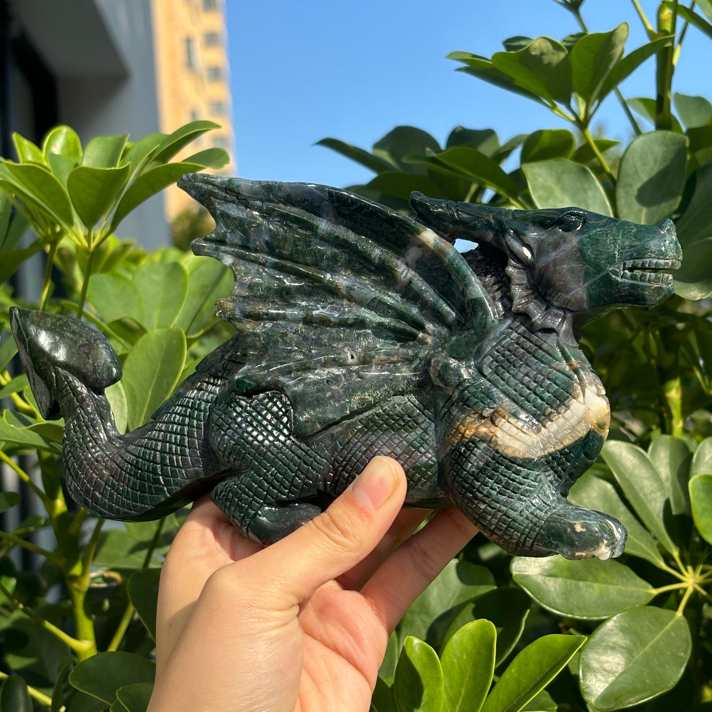 Hand-Carved Crystal Carving,Best Gift ,Dragon,home decor ,peacock,Egle,Bear...
