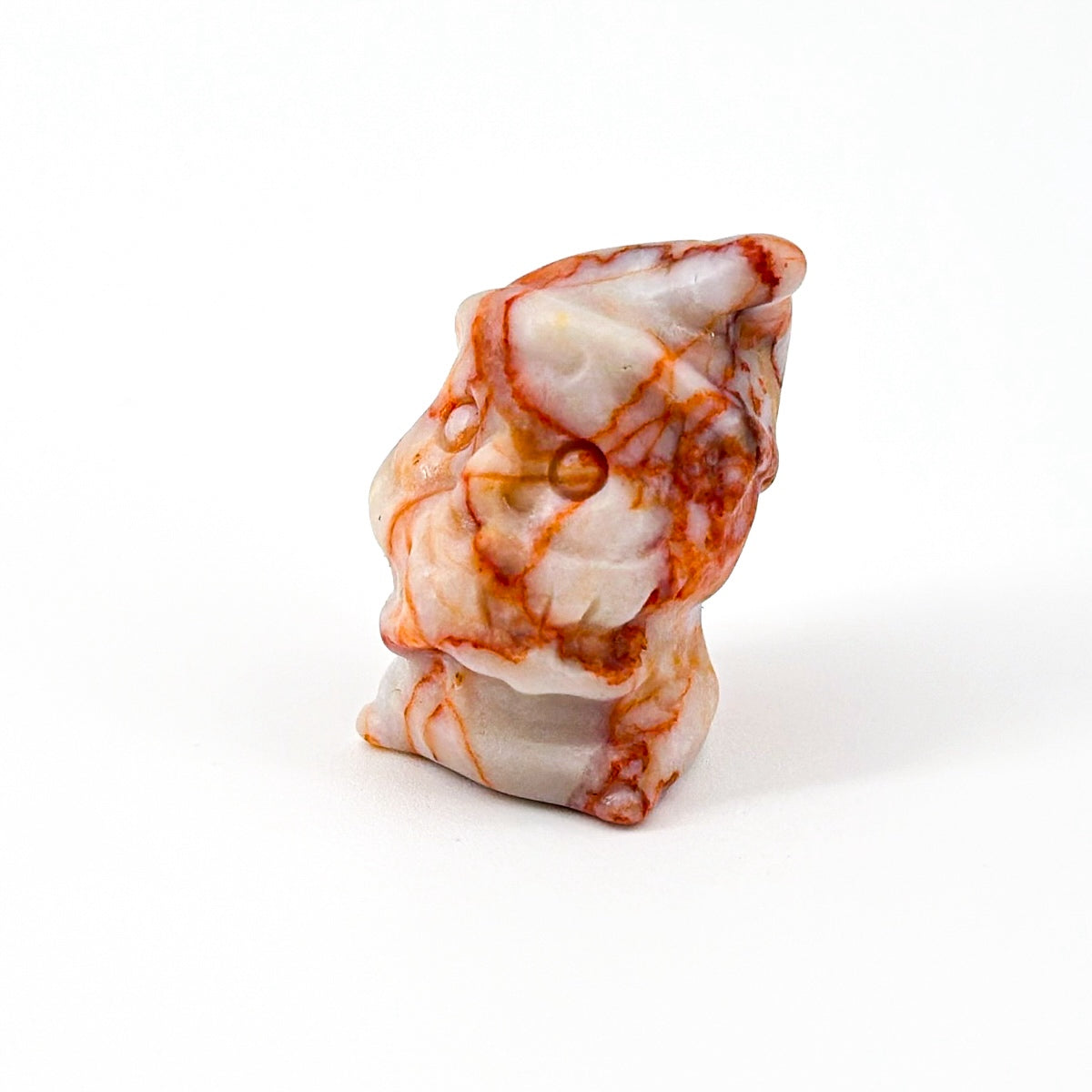"3cm Mini Gemstone Santa Figurine | Festive Crystal Collectible with UV Reactive Effects"