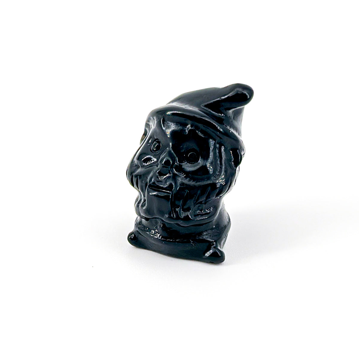 "3cm Mini Gemstone Santa Figurine | Festive Crystal Collectible with UV Reactive Effects"