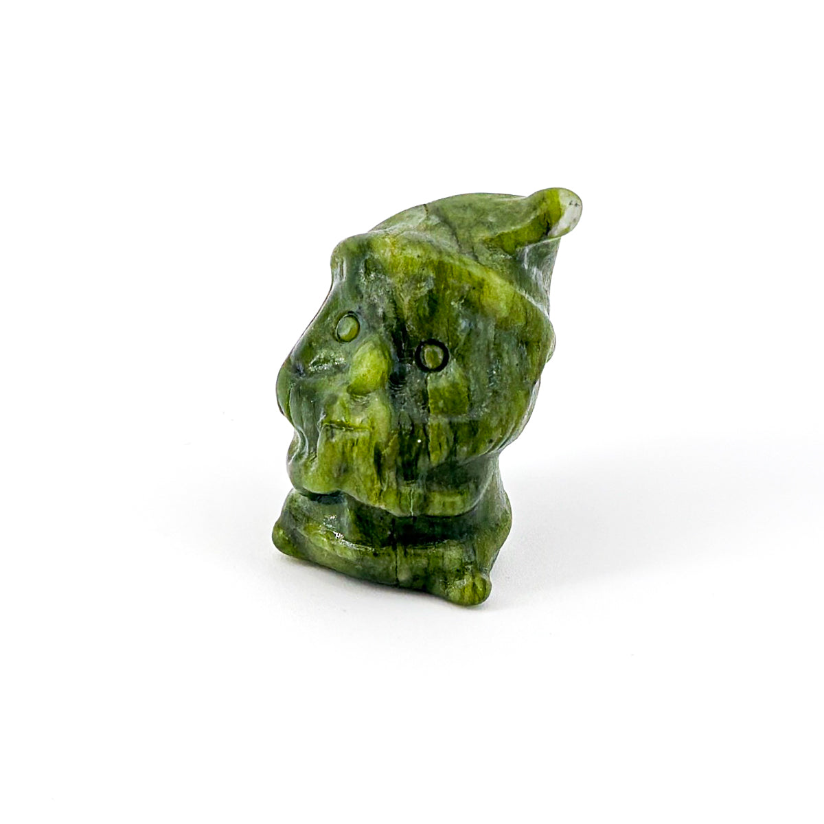 "3cm Mini Gemstone Santa Figurine | Festive Crystal Collectible with UV Reactive Effects"