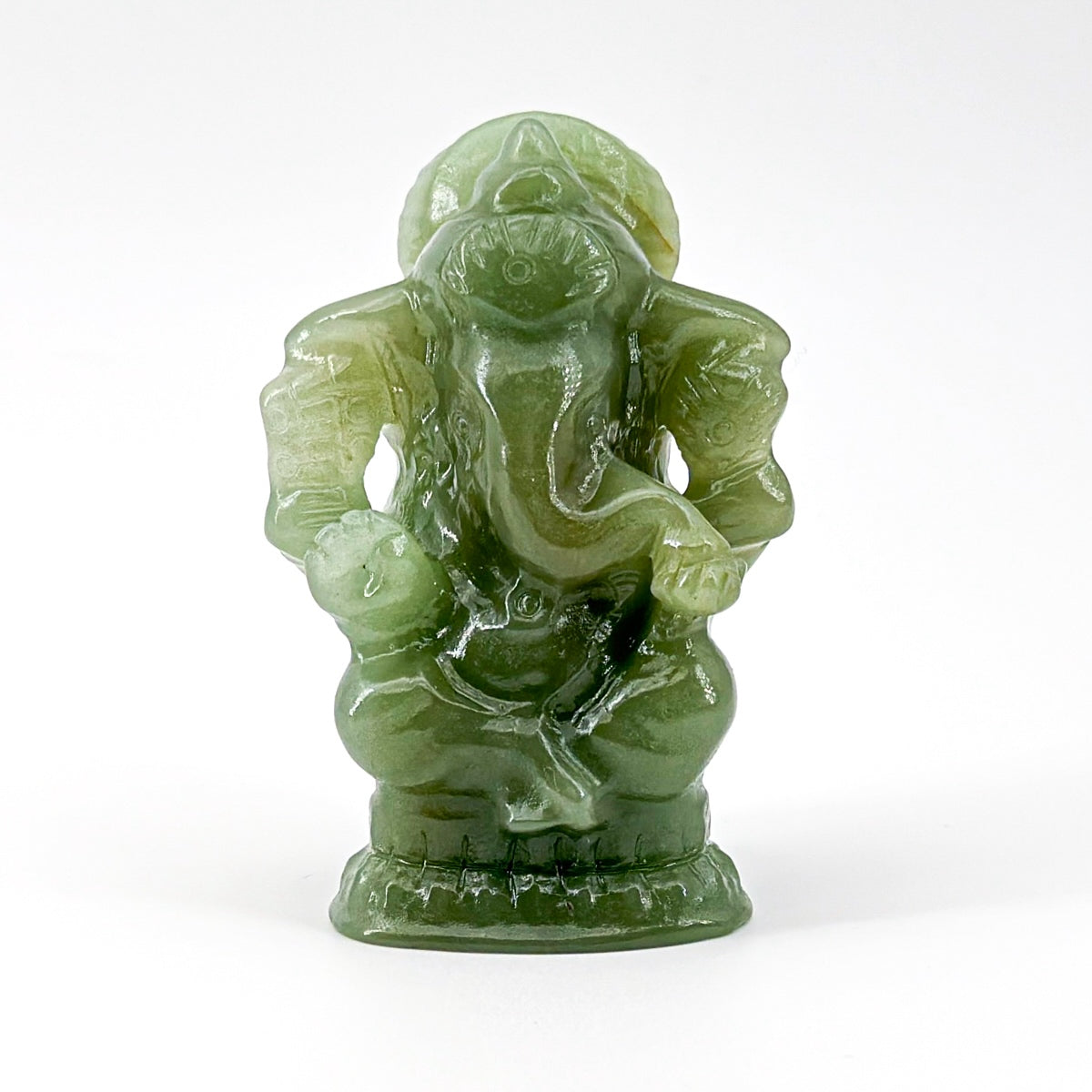 1 count "Handcrafted Ganesha Figurines Set (7-7.5 cm | 2.76-2.95 inches)" Gift Traditional Carved Decoration Lord Ornaments