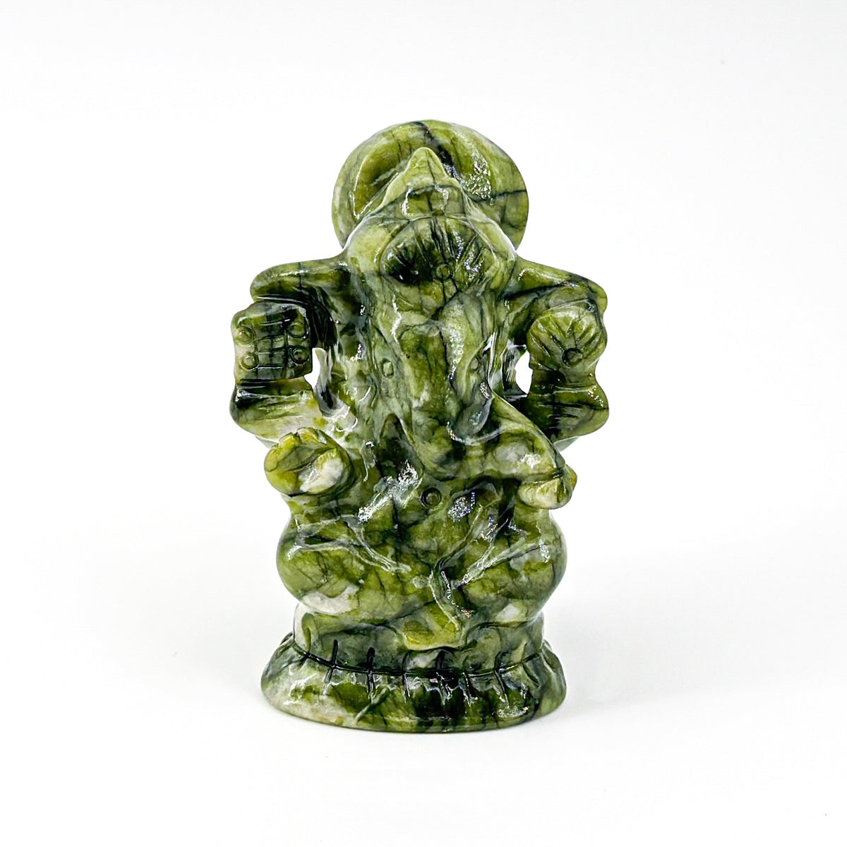 1 count "Handcrafted Ganesha Figurines Set (7-7.5 cm | 2.76-2.95 inches)" Gift Traditional Carved Decoration Lord Ornaments