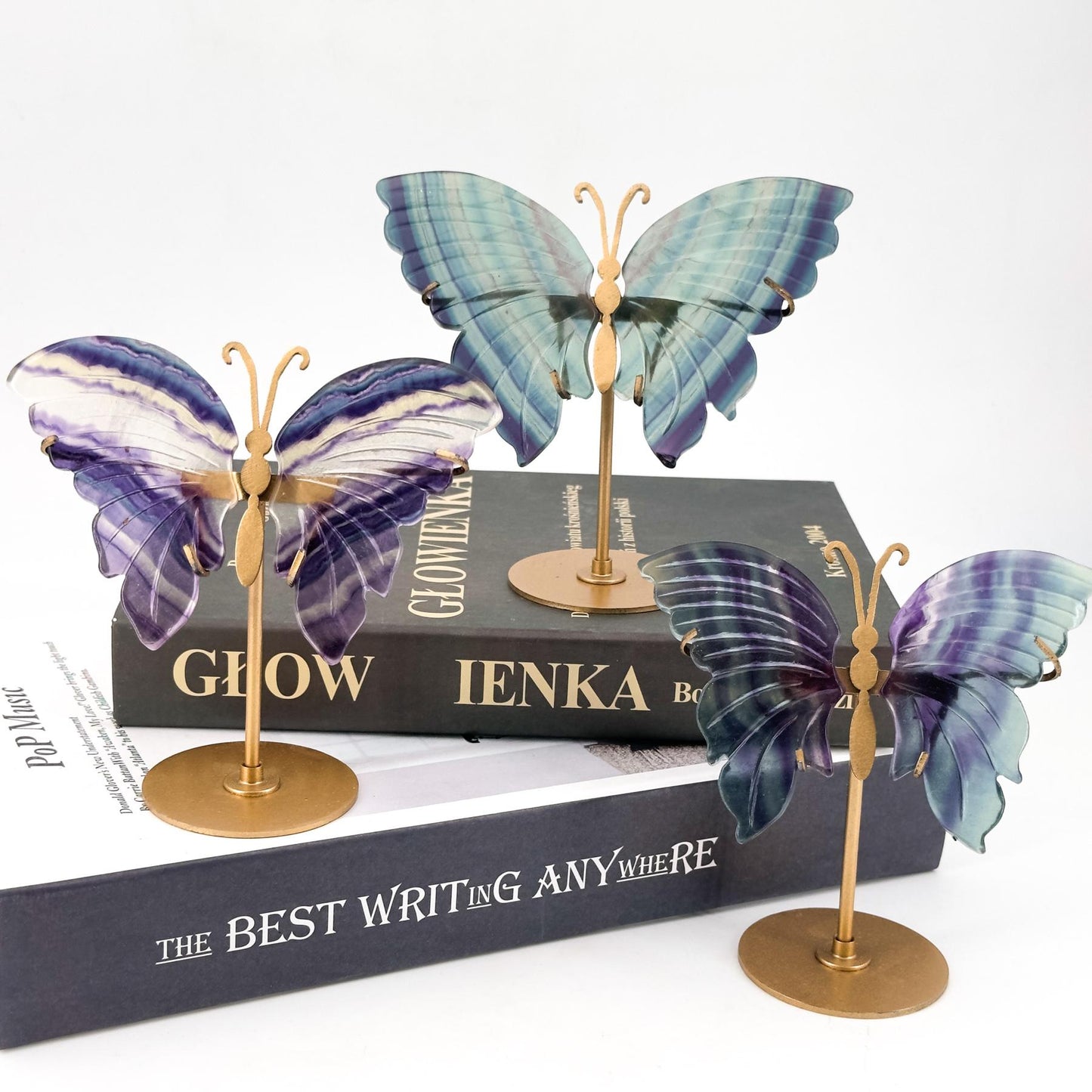 Elegant Natural Crystal Butterfly Wings, Transform Your Home with Serene Light & Unique Elegance, Perfect Decor Gift