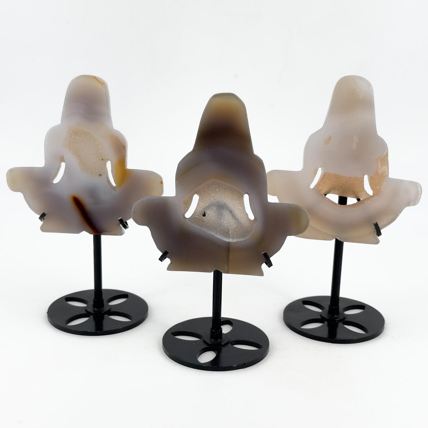Natural Geode Agate Yoga Goddess Carving:yoga pose carving, spiritual home decoration, creative gift