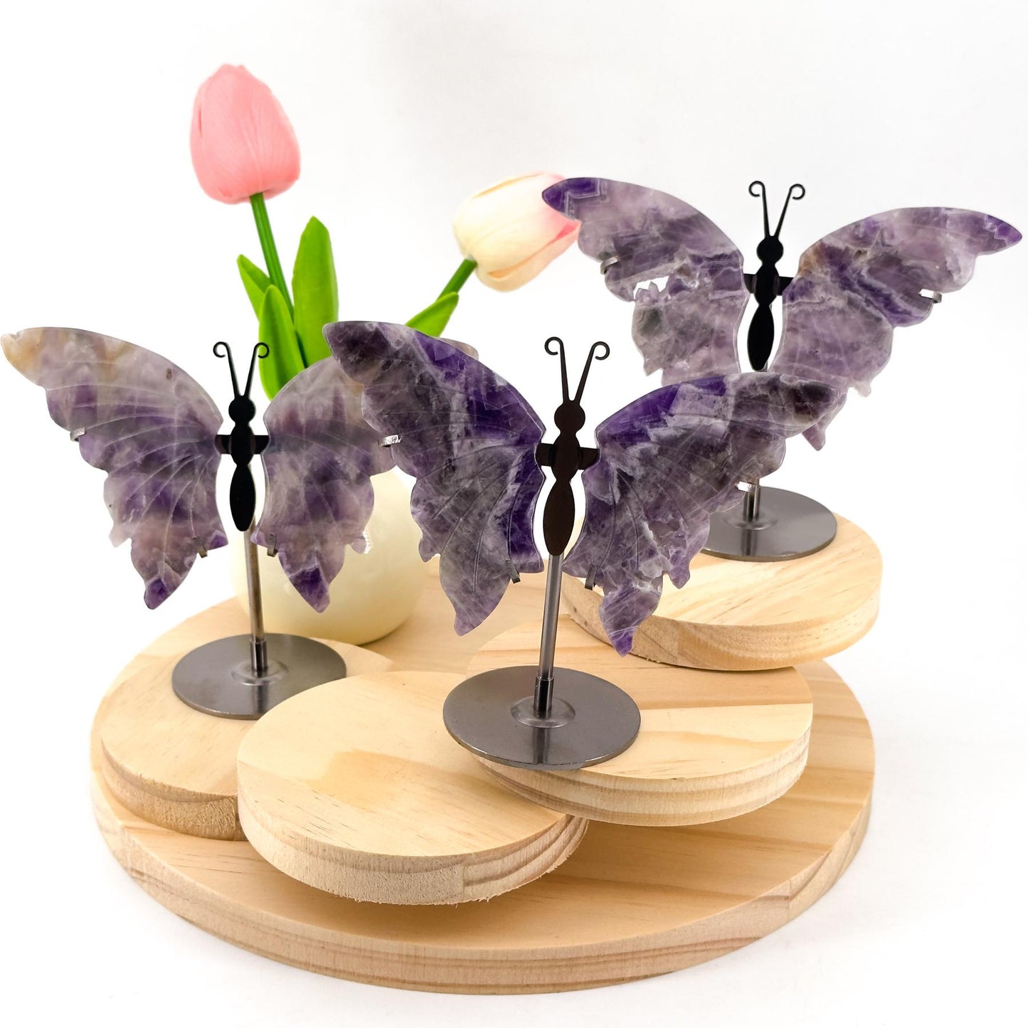 Elegant Natural Crystal Butterfly Wings, Transform Your Home with Serene Light & Unique Elegance, Perfect Decor Gift