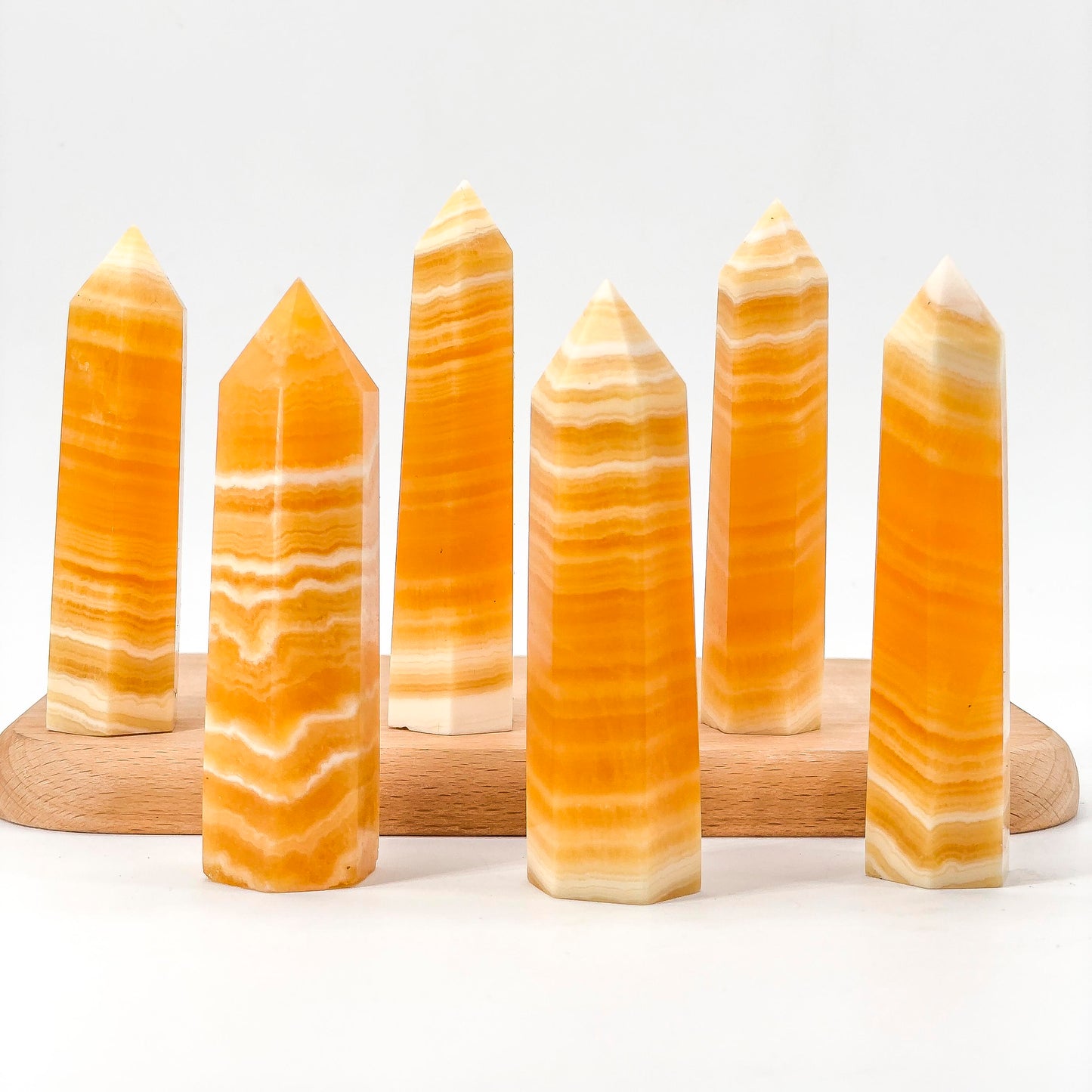 Yellow Calcite Tower, , Energy Crystal, For Home Decor, Office Bedroom House Decor