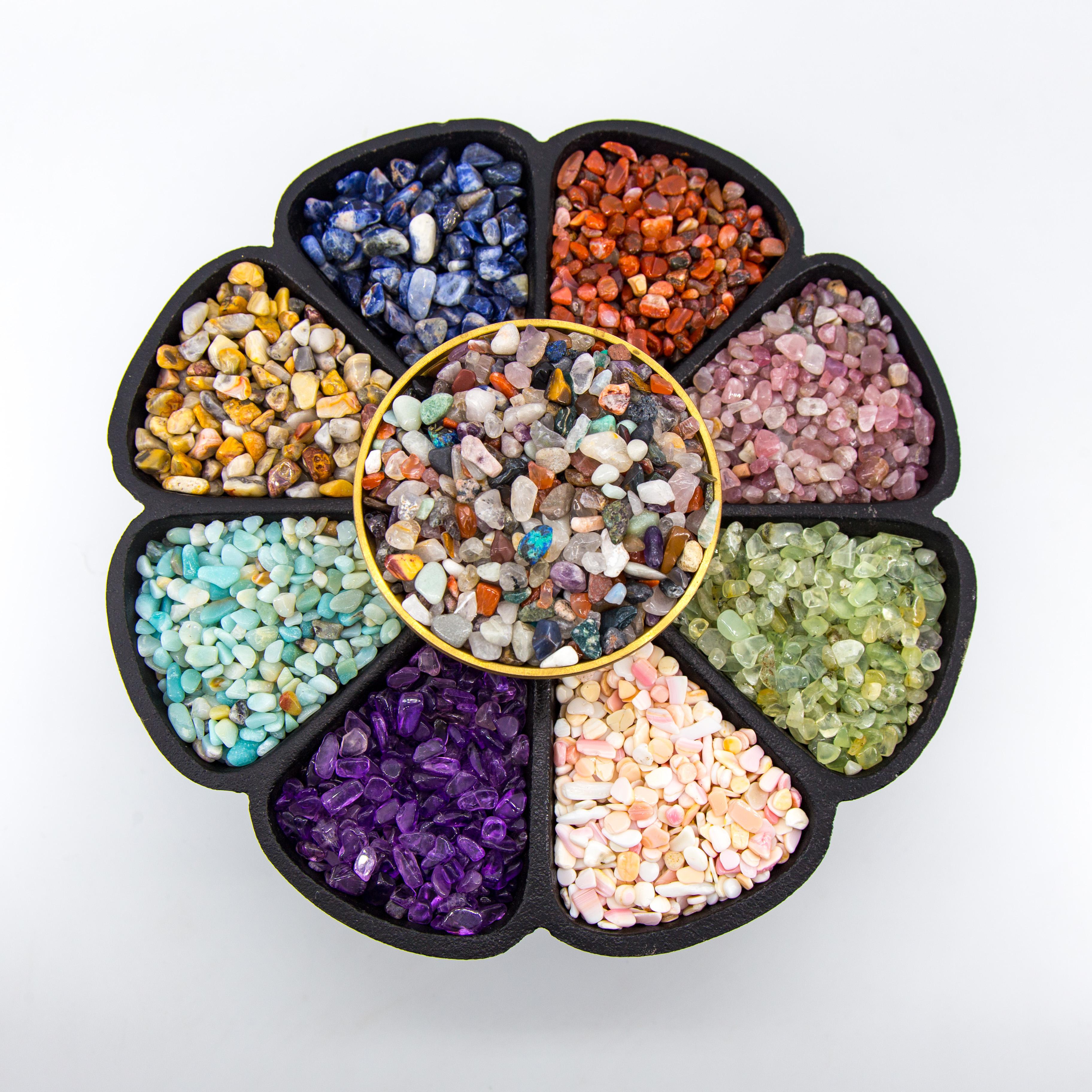 Crystal Chips 100g,Natural Healing Gemstone Chips: Versatile Decorative Elements with Energizing Properties