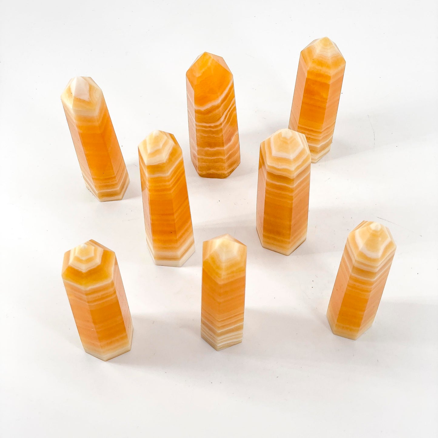 Yellow Calcite Tower, , Energy Crystal, For Home Decor, Office Bedroom House Decor
