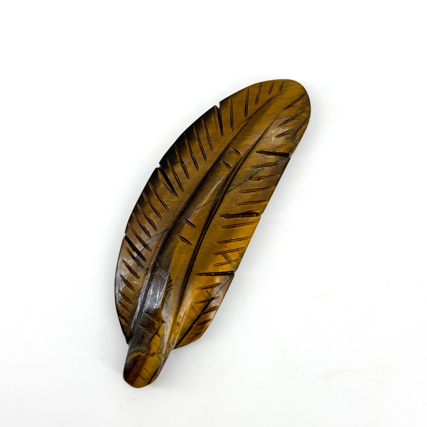 Natural Crystal Feather Carving, home decoration, mini carving ornament, creative gift