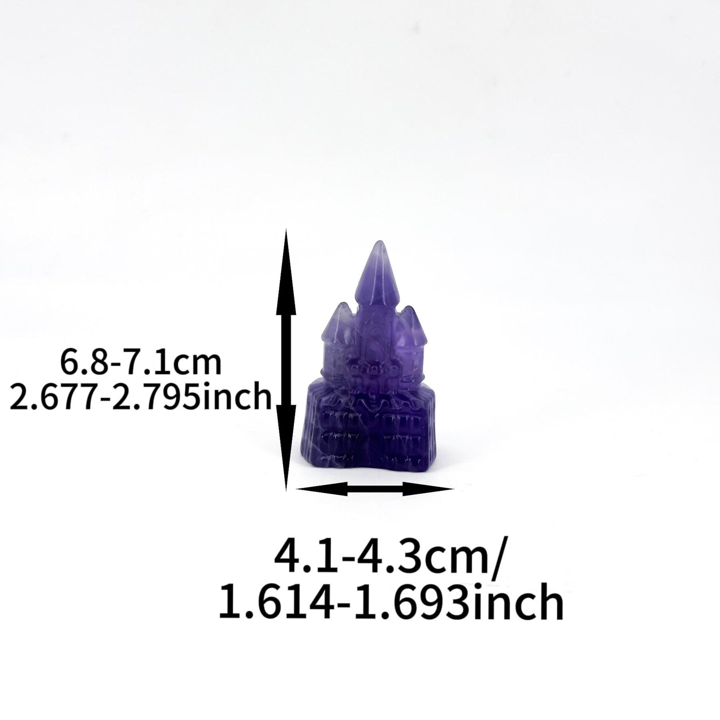 Natural Crystal Decoration ornaments Castle Carving, great decorative effect, creative gifts