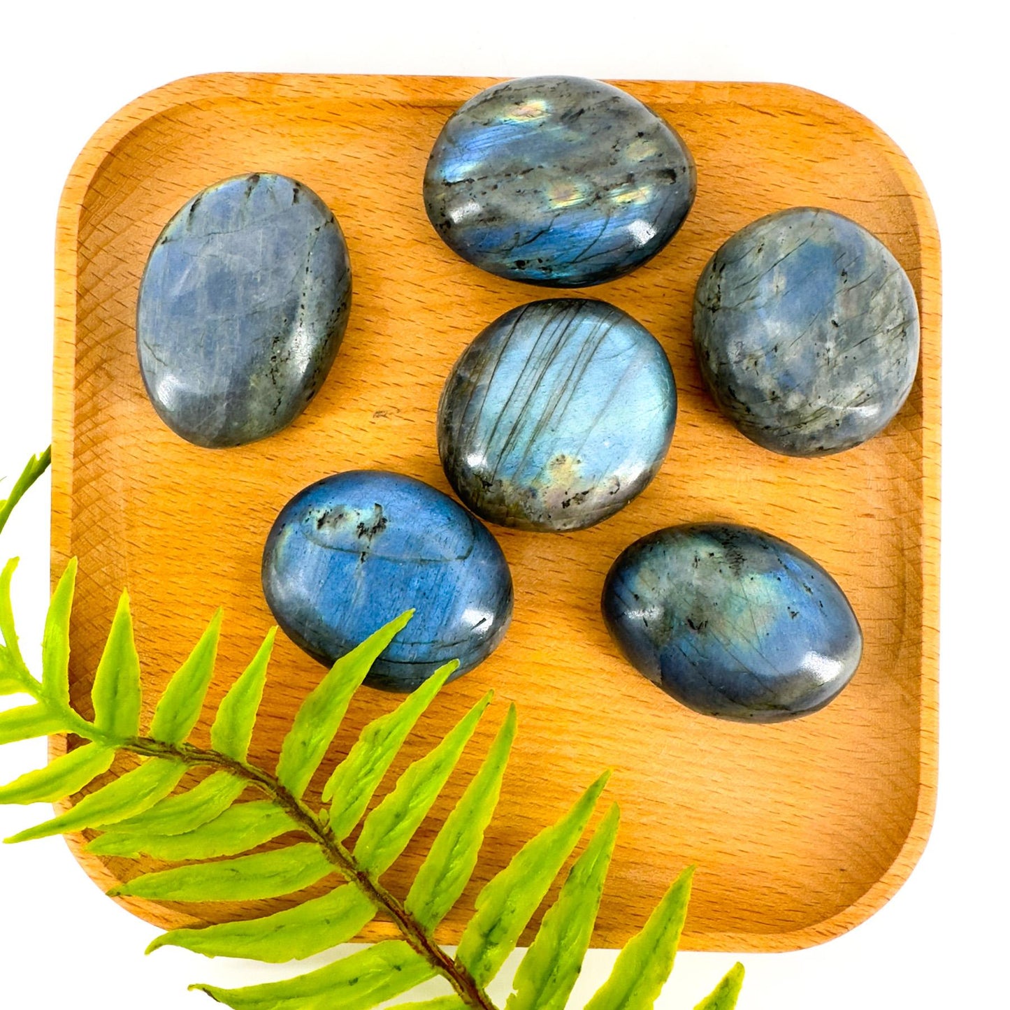 1 count Natural Labradorite Crystal palm Stone, Irregular Polished Crystal Gemstone, Balance Chakra Reiki Energy, Home & Office Decoration