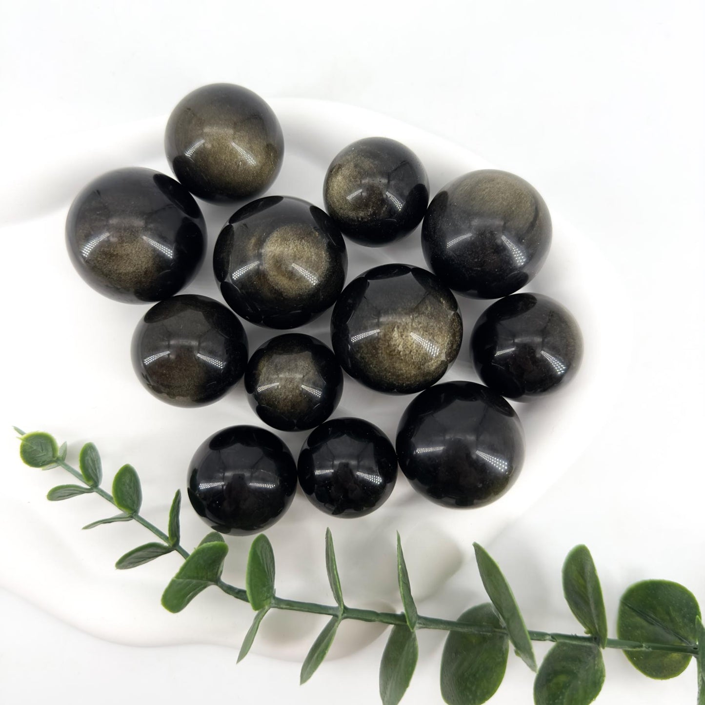 Natural Golden Obsidian Sphere Crystal, golden glitter crystal, home decoration, holiday gift