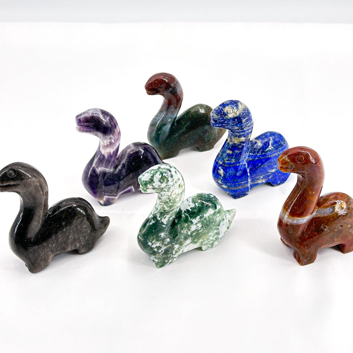 Crystal Dinosaur Carvings | 1 Count | Unique Decorative Figurines