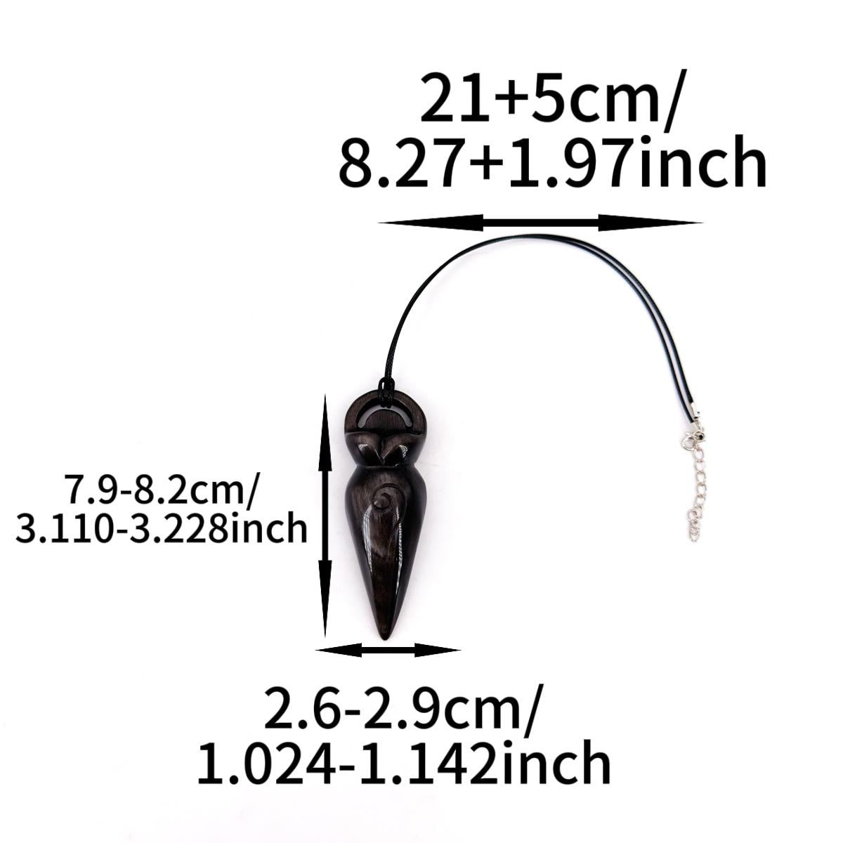 1 Count Natural Crystal Spring Nymph Goddess Carving Necklace, ideal choice for gifts, home decoration