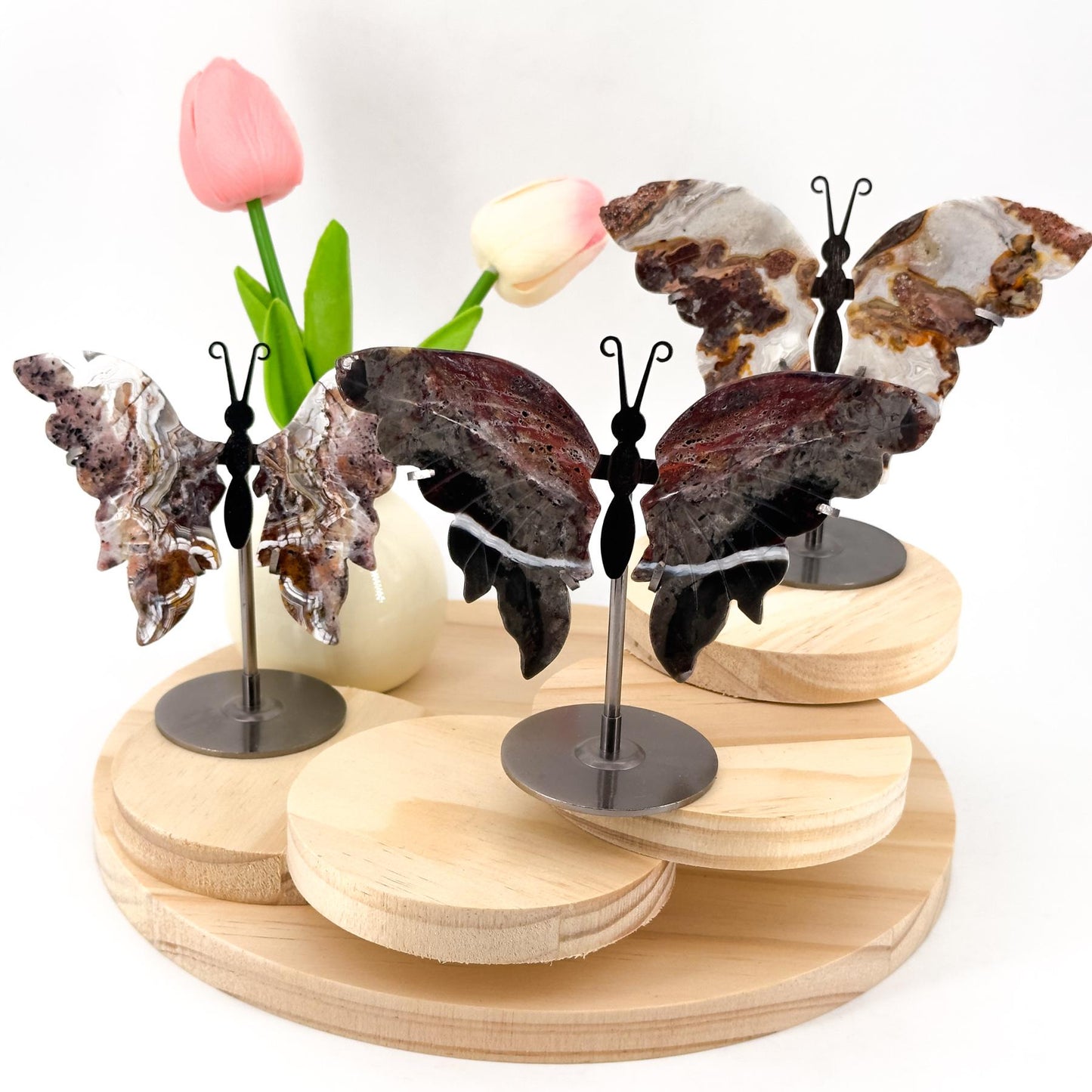 Elegant Natural Crystal Butterfly Wings,  Transform Your Home with Serene Light & Unique Elegance, Perfect Decor Gift