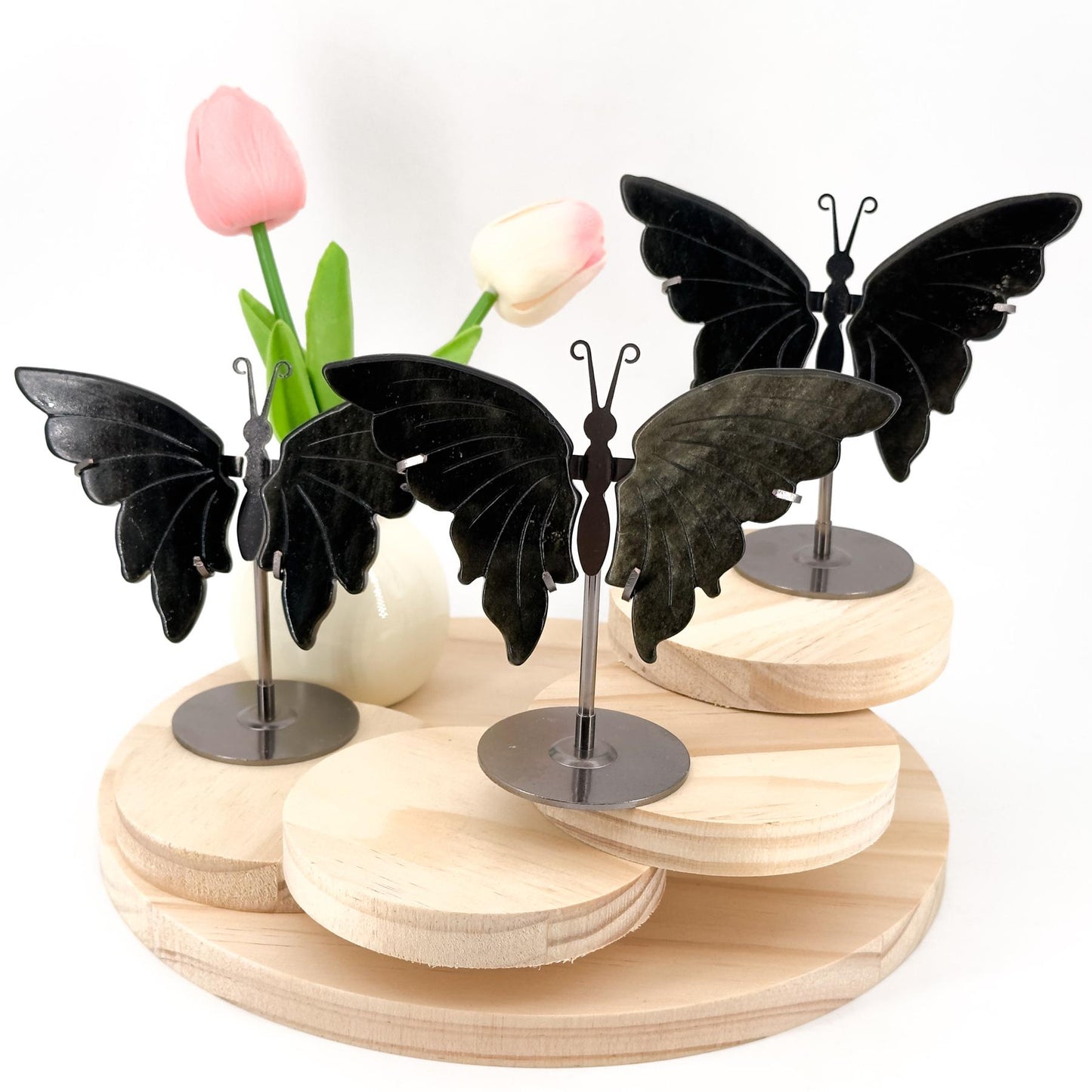 Elegant Natural Crystal Butterfly Wings,  Transform Your Home with Serene Light & Unique Elegance, Perfect Decor Gift