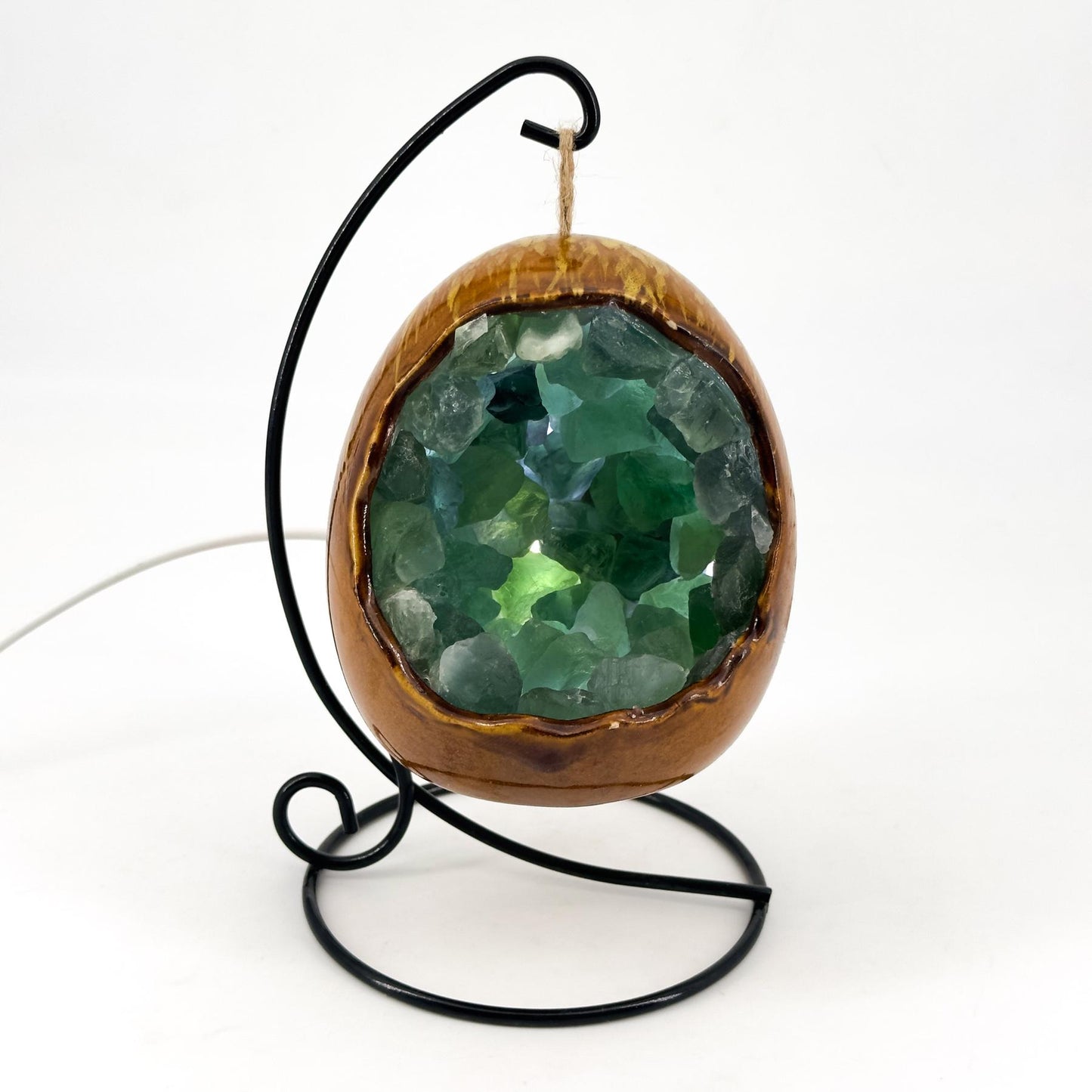 Crystal Dragon Egg Night Light ,USB Bedside Lamp,nergy Crystal Clusters Stone Lamp