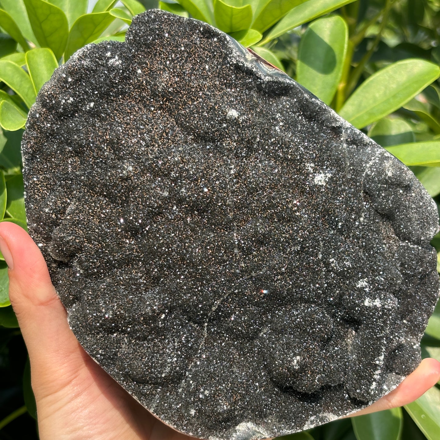 "Deep Purple Amethyst Geode for Display – Enhance Your Decor with Crystal Beauty"