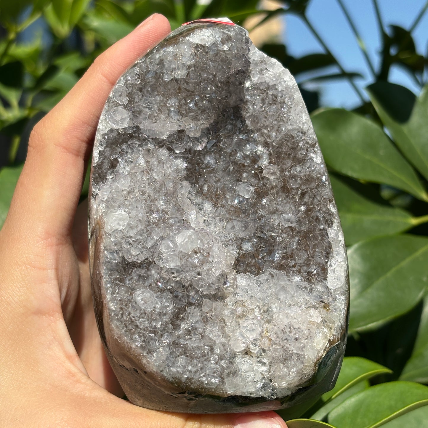 "Deep Purple Amethyst Geode for Display – Enhance Your Decor with Crystal Beauty"