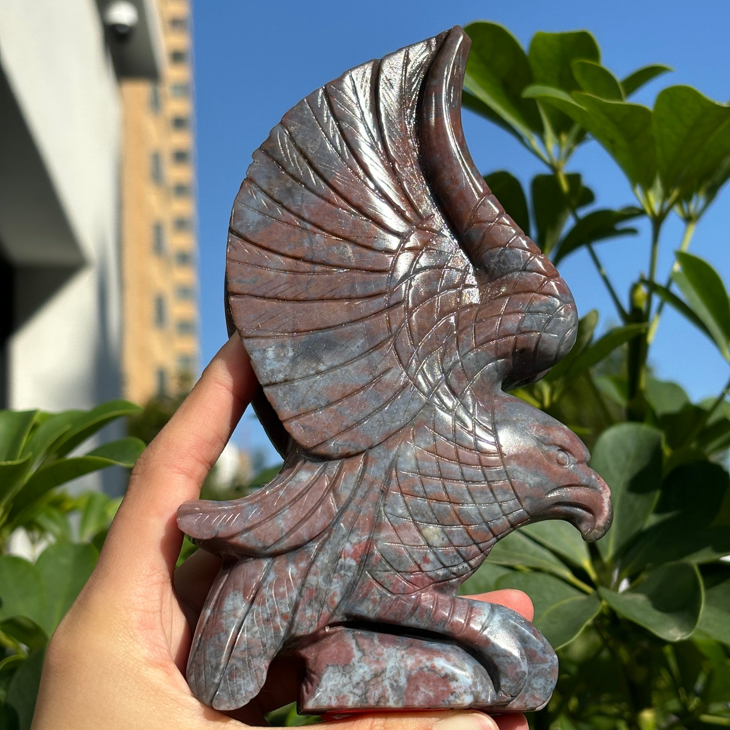 Hand-Carved Crystal Carving,Best Gift ,Dragon,home decor ,peacock,Egle,Bear...