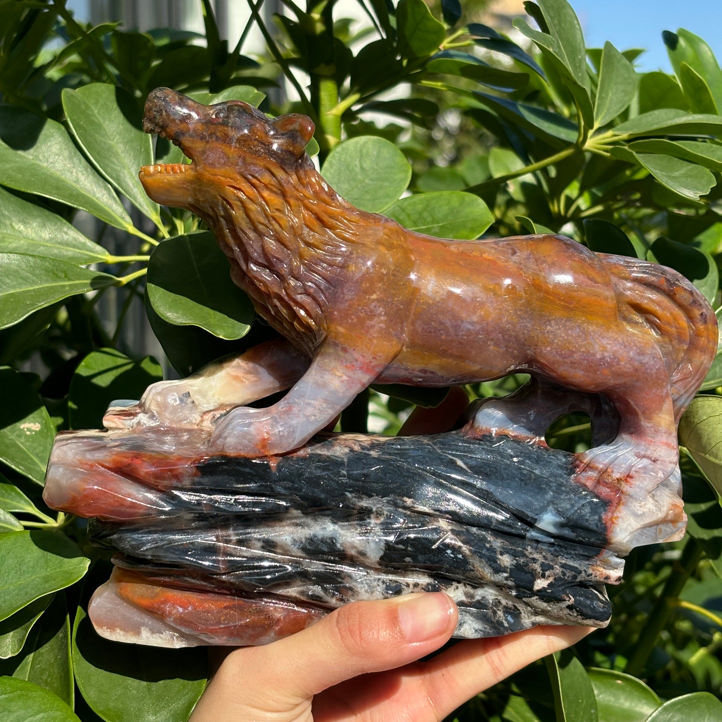 Hand-Carved Crystal Carving,Best Gift ,Dragon,home decor ,peacock,Egle,Bear...