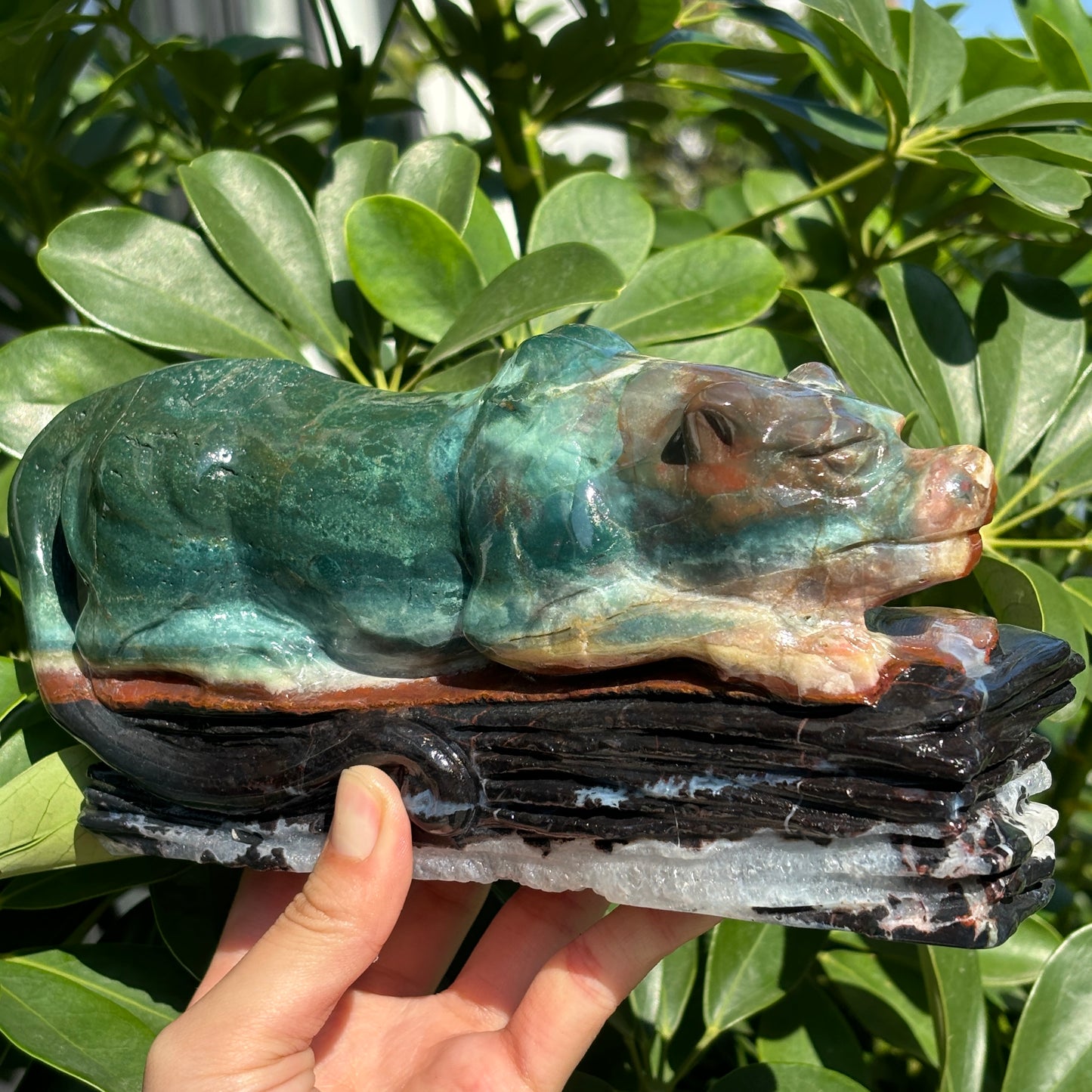 Hand-Carved Crystal Carving,Best Gift ,Dragon,home decor ,peacock,Egle,Bear...