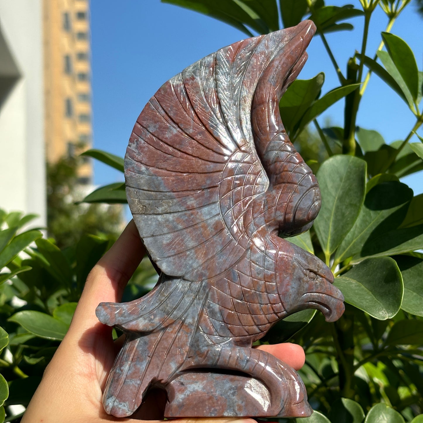 Hand-Carved Crystal Carving,Best Gift ,Dragon,home decor ,peacock,Egle,Bear...