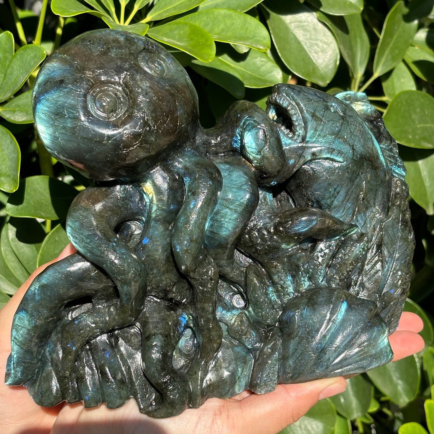 Hand-Carved Crystal Carving,Best Gift ,Dragon,home decor ,peacock,Egle,Bear...