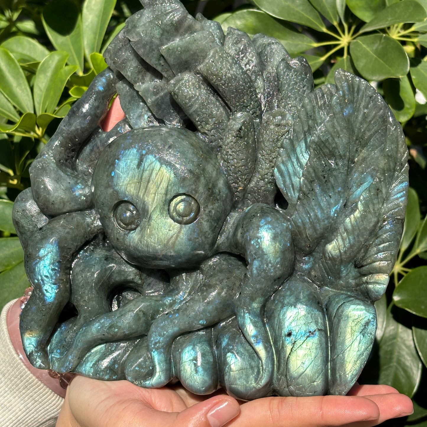 Hand-Carved Crystal Carving,Best Gift ,Dragon,home decor ,peacock,Egle,Bear...