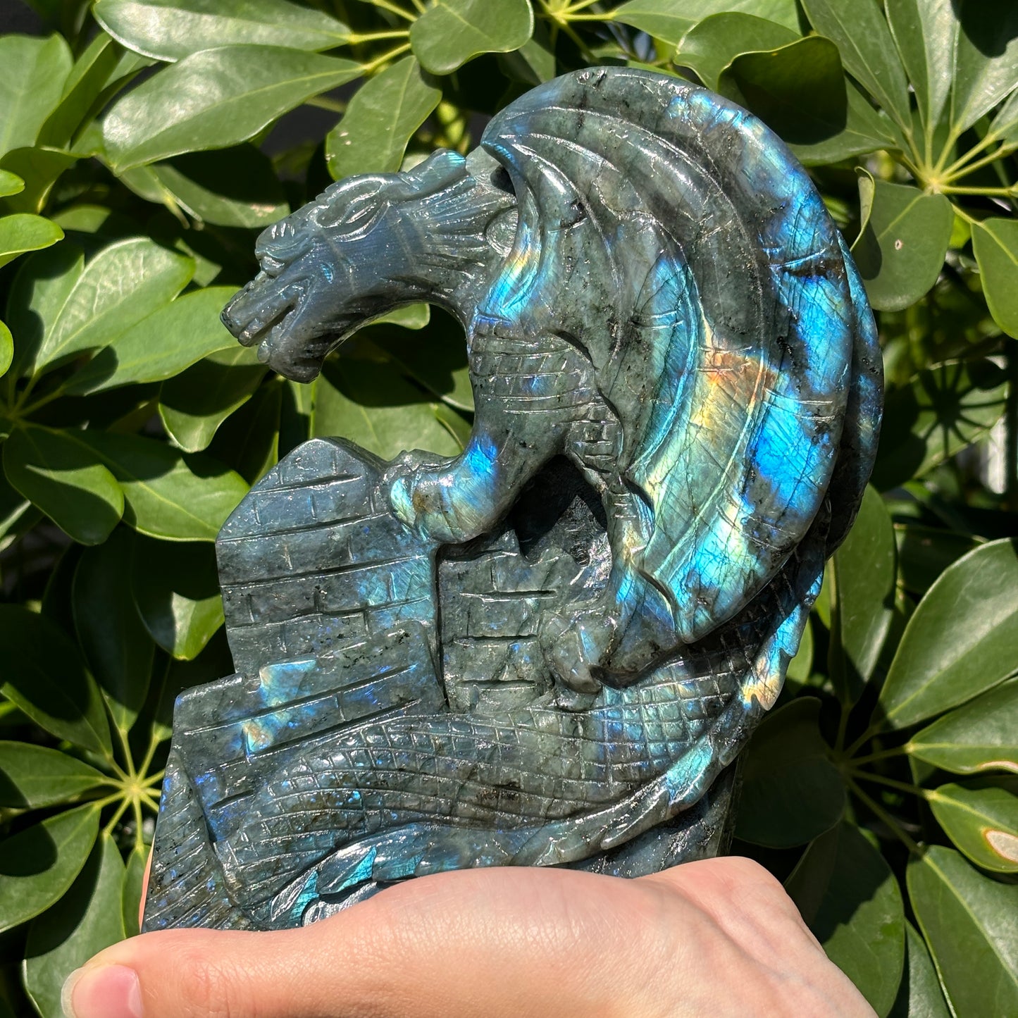 Hand-Carved Crystal Carving,Best Gift ,Dragon,home decor ,peacock,Egle,Bear...