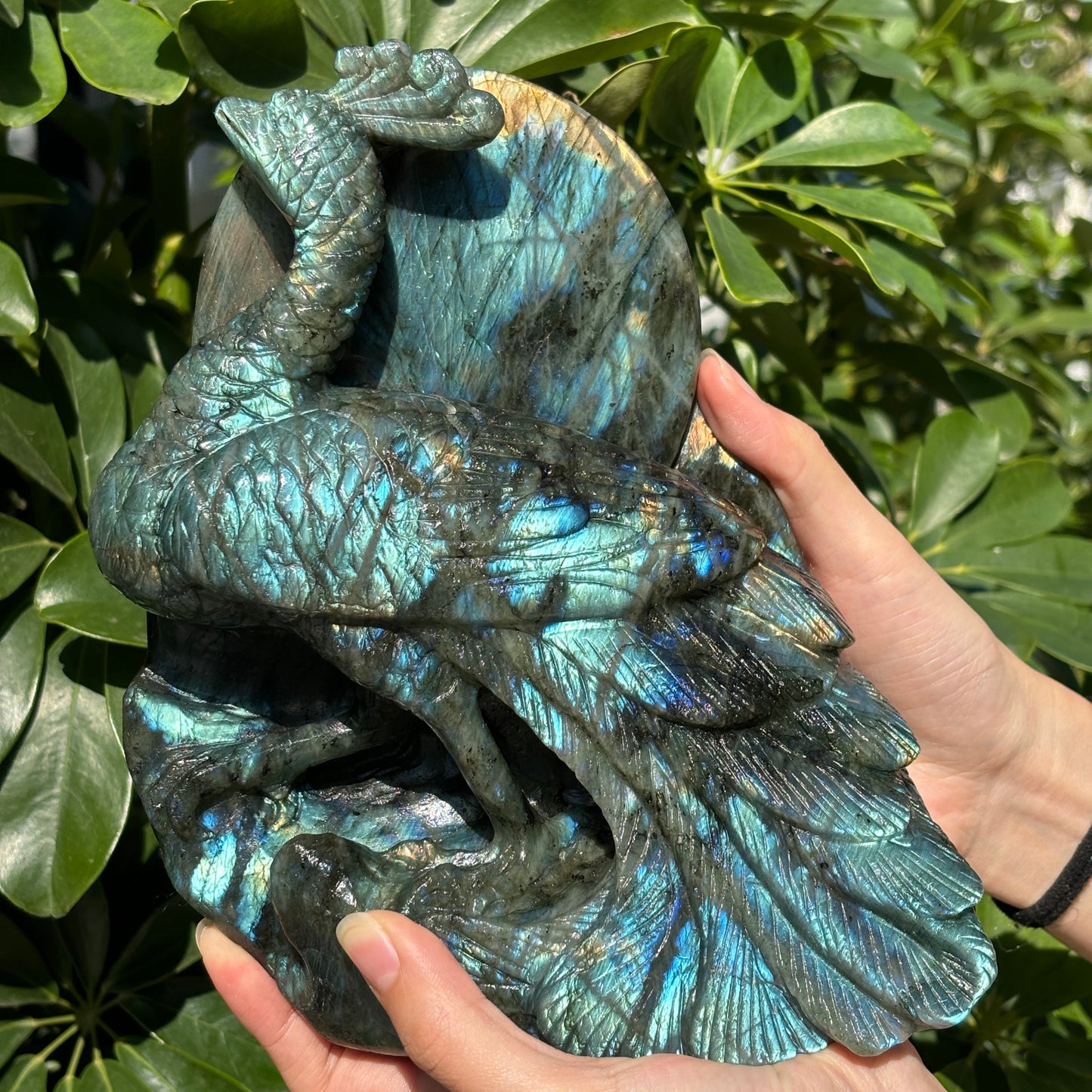 Hand-Carved Crystal Carving,Best Gift ,Dragon,home decor ,peacock,Egle,Bear...