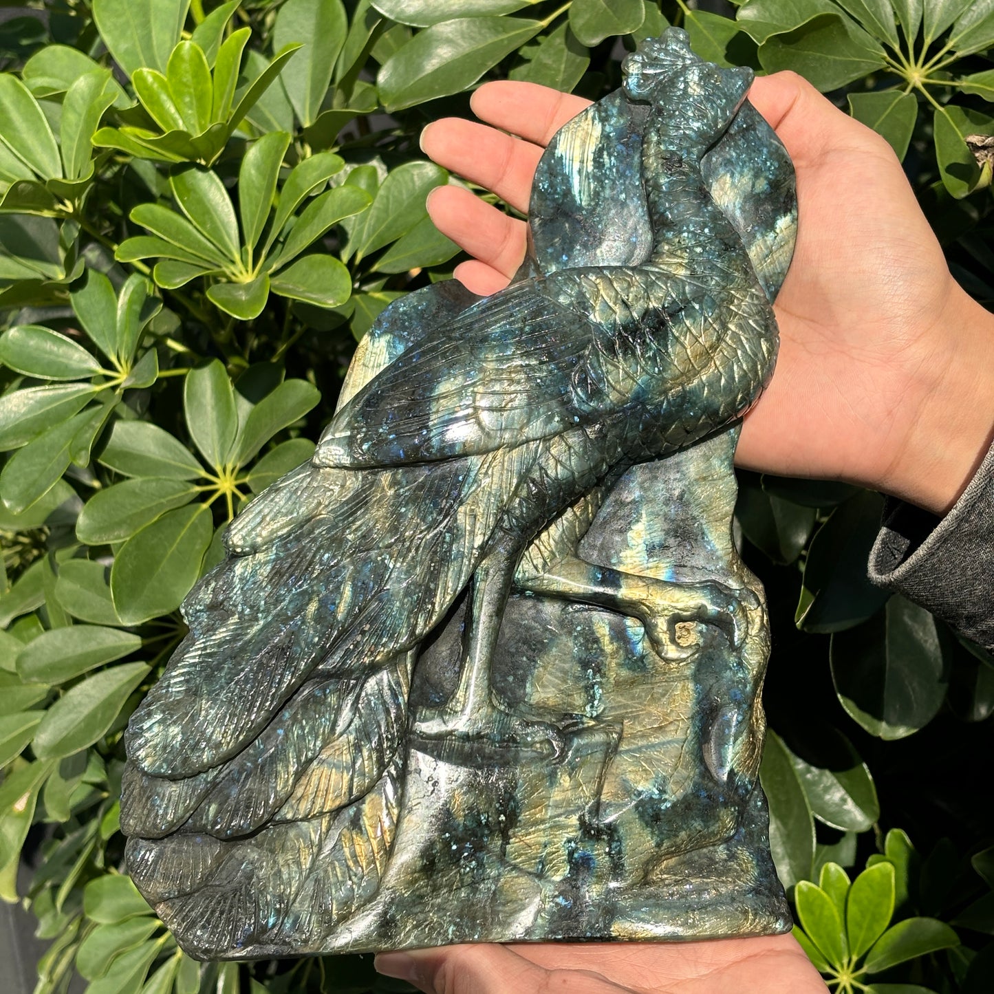 Hand-Carved Crystal Carving,Best Gift ,Dragon,home decor ,peacock,Egle,Bear...