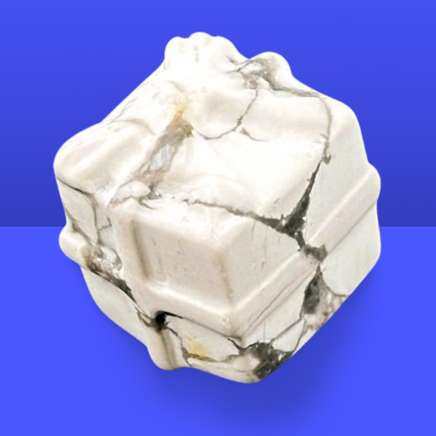 "Mini 2cm Crystal Gift Box Sculpture | Unique Gemstone Decor & Collectible"