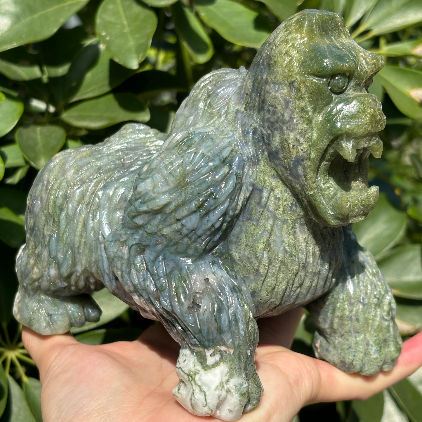 Hand-Carved Crystal Carving,Best Gift ,Dragon,home decor ,peacock,Egle,Bear...