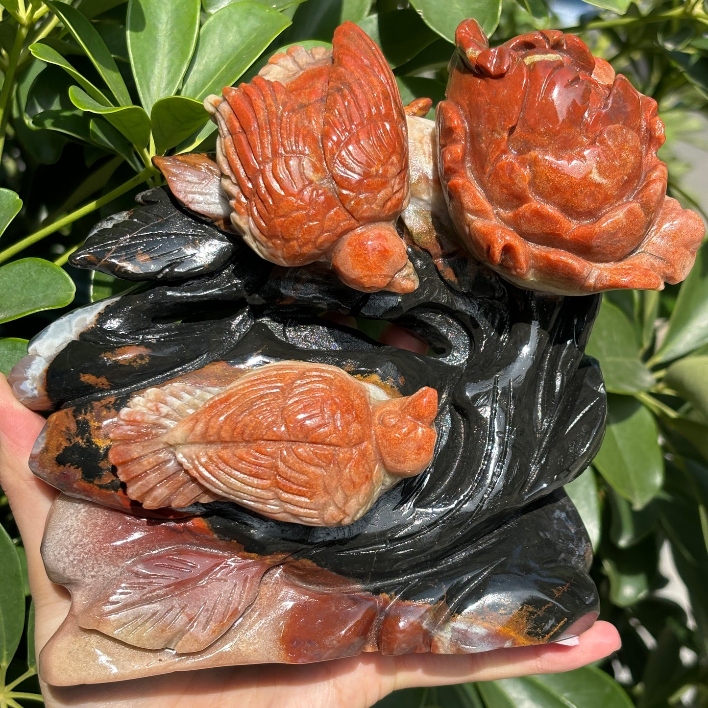 Hand-Carved Crystal Carving,Best Gift ,Dragon,home decor ,peacock,Egle,Bear...