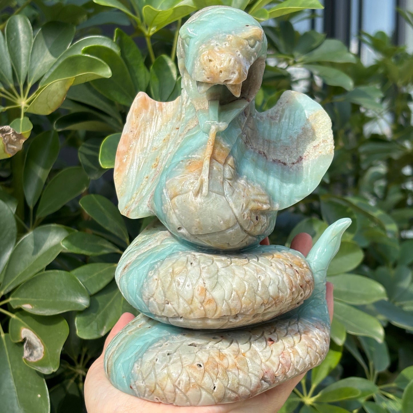 Hand-Carved Crystal Carving,Best Gift ,Dragon,home decor ,peacock,Egle,Bear...
