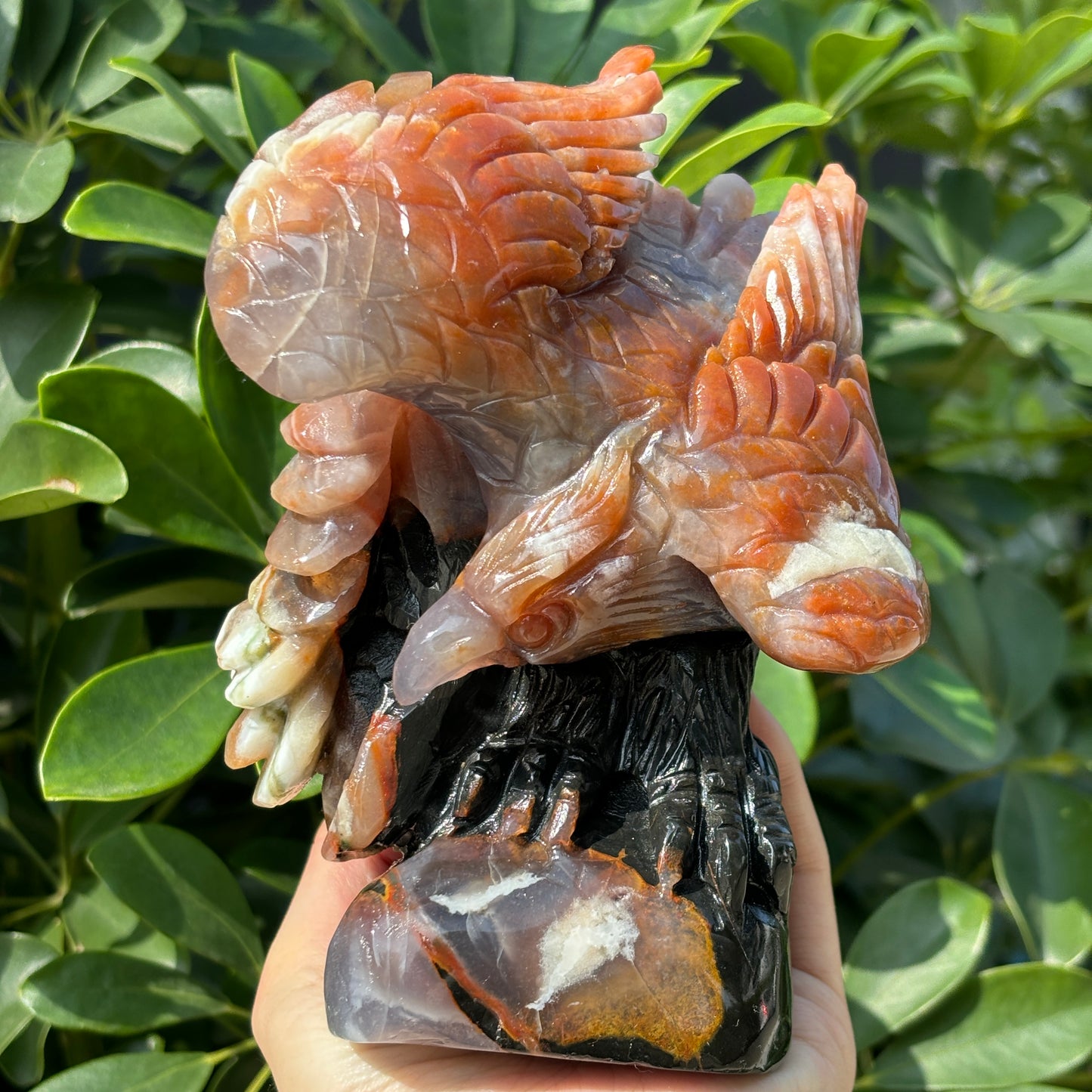 Hand-Carved Crystal Carving,Best Gift ,Dragon,home decor ,peacock,Egle,Bear...