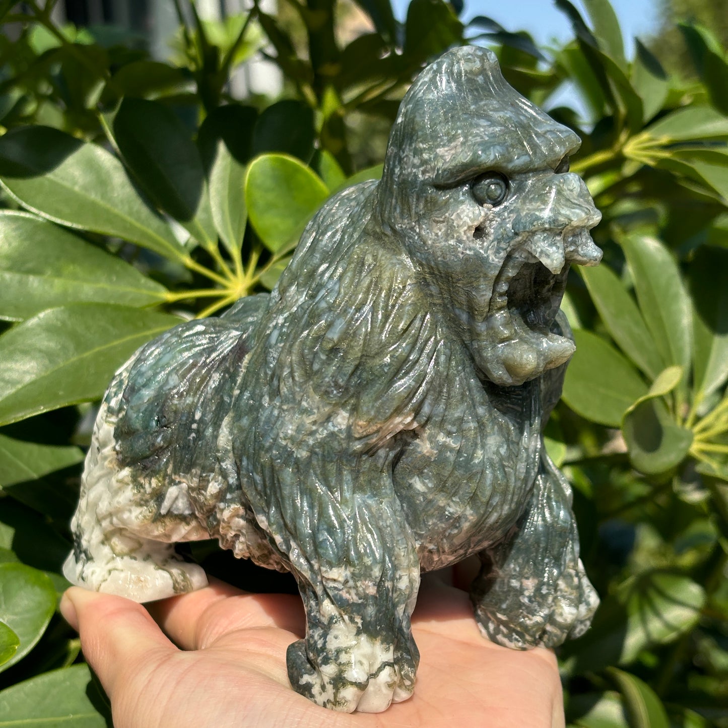 Hand-Carved Crystal Carving,Best Gift ,Dragon,home decor ,peacock,Egle,Bear...