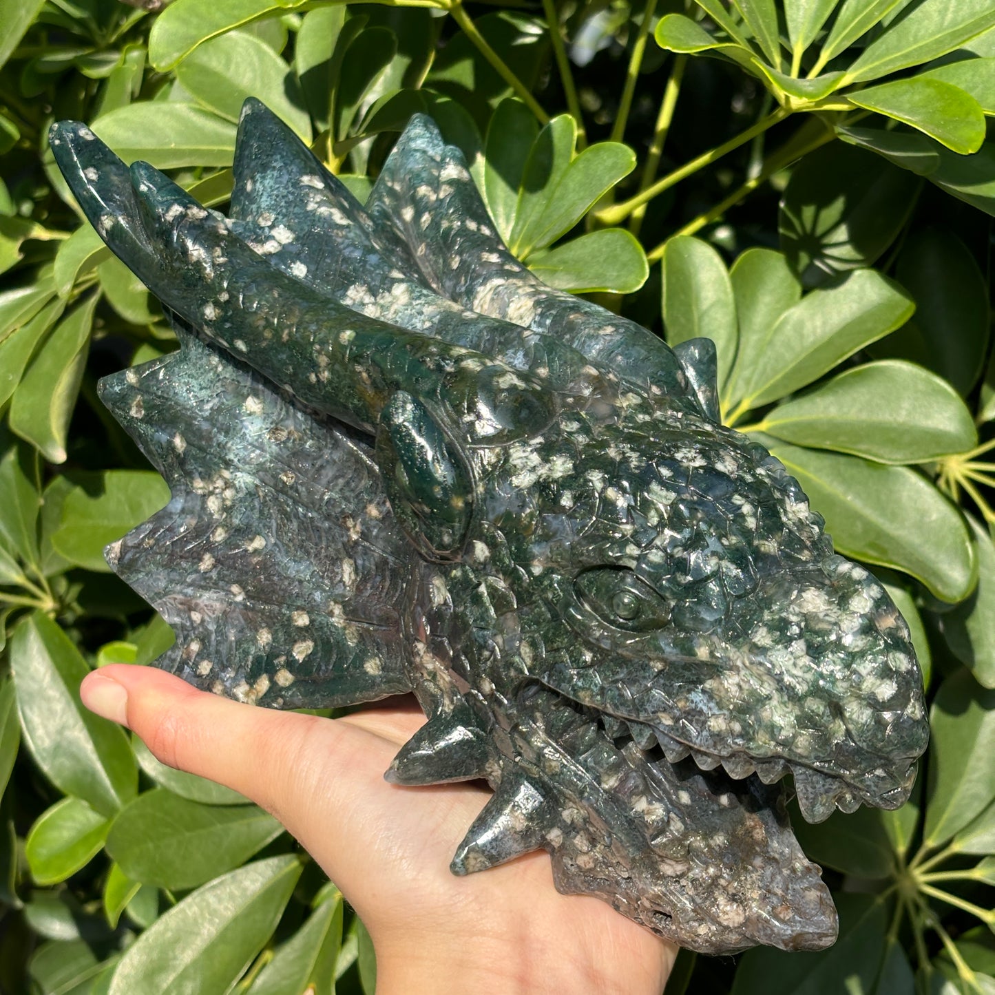 Hand-Carved Crystal Carving,Best Gift ,Dragon,home decor ,peacock,Egle,Bear...
