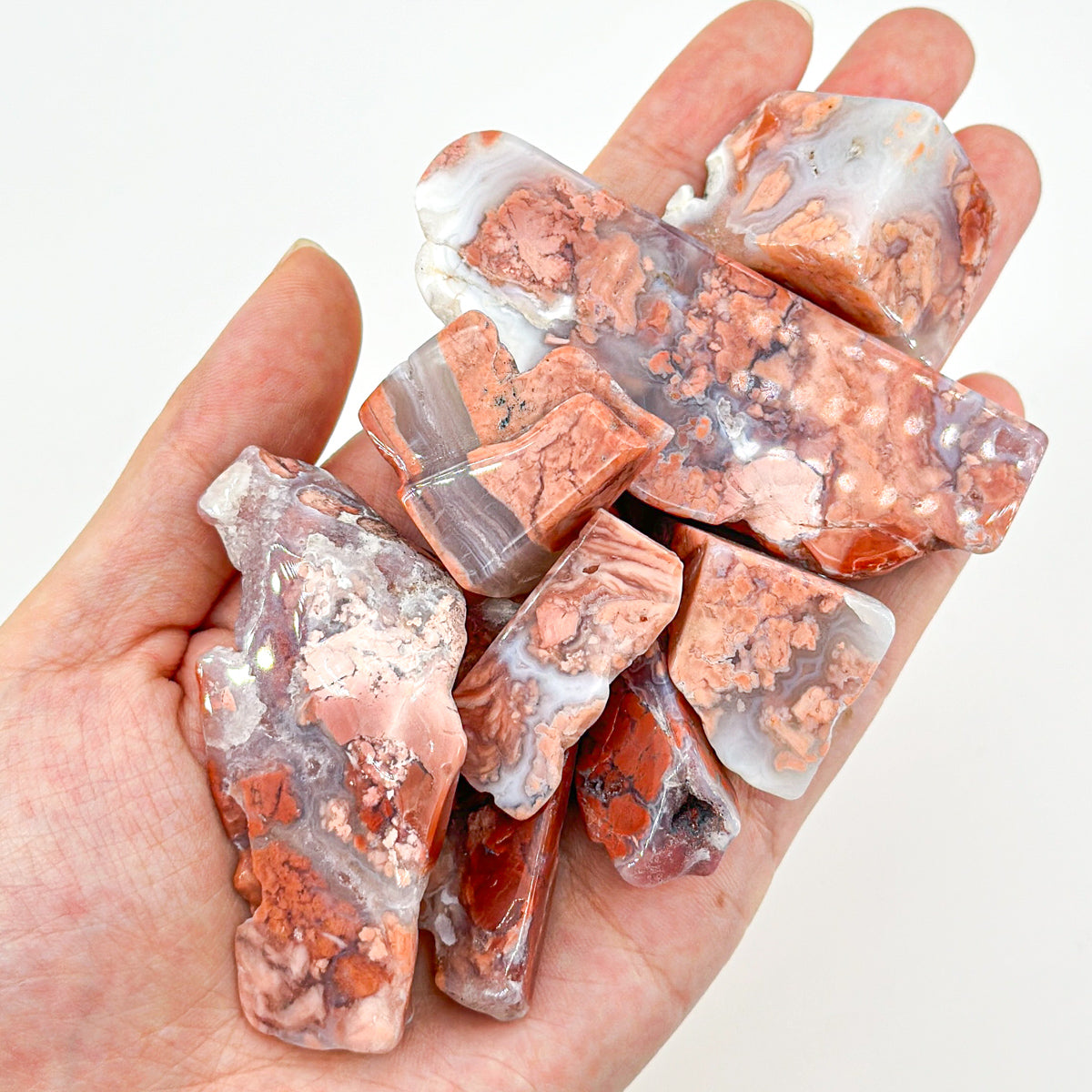 "Assorted cotton candy Agate Slices - Great for Crafts, Decorating and DIY Projects"