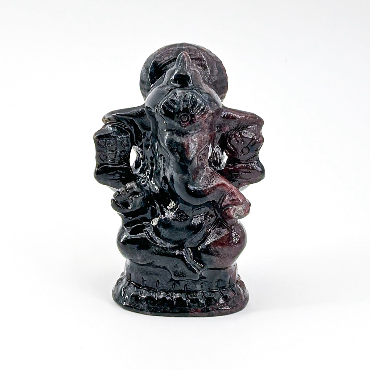 1 count "Handcrafted Ganesha Figurines Set (7-7.5 cm | 2.76-2.95 inches)" Gift Traditional Carved Decoration Lord Ornaments
