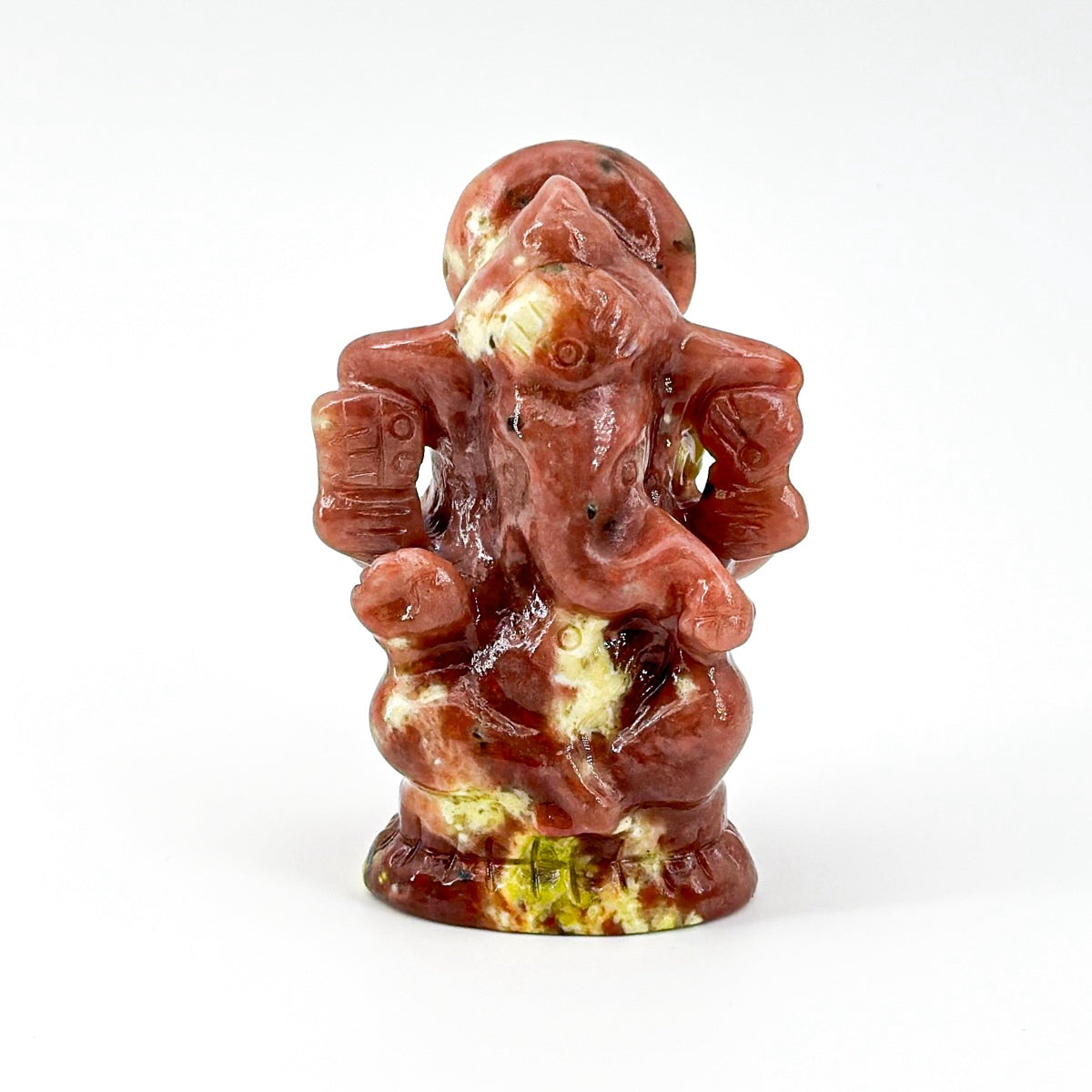 1 count "Handcrafted Ganesha Figurines Set (7-7.5 cm | 2.76-2.95 inches)" Gift Traditional Carved Decoration Lord Ornaments