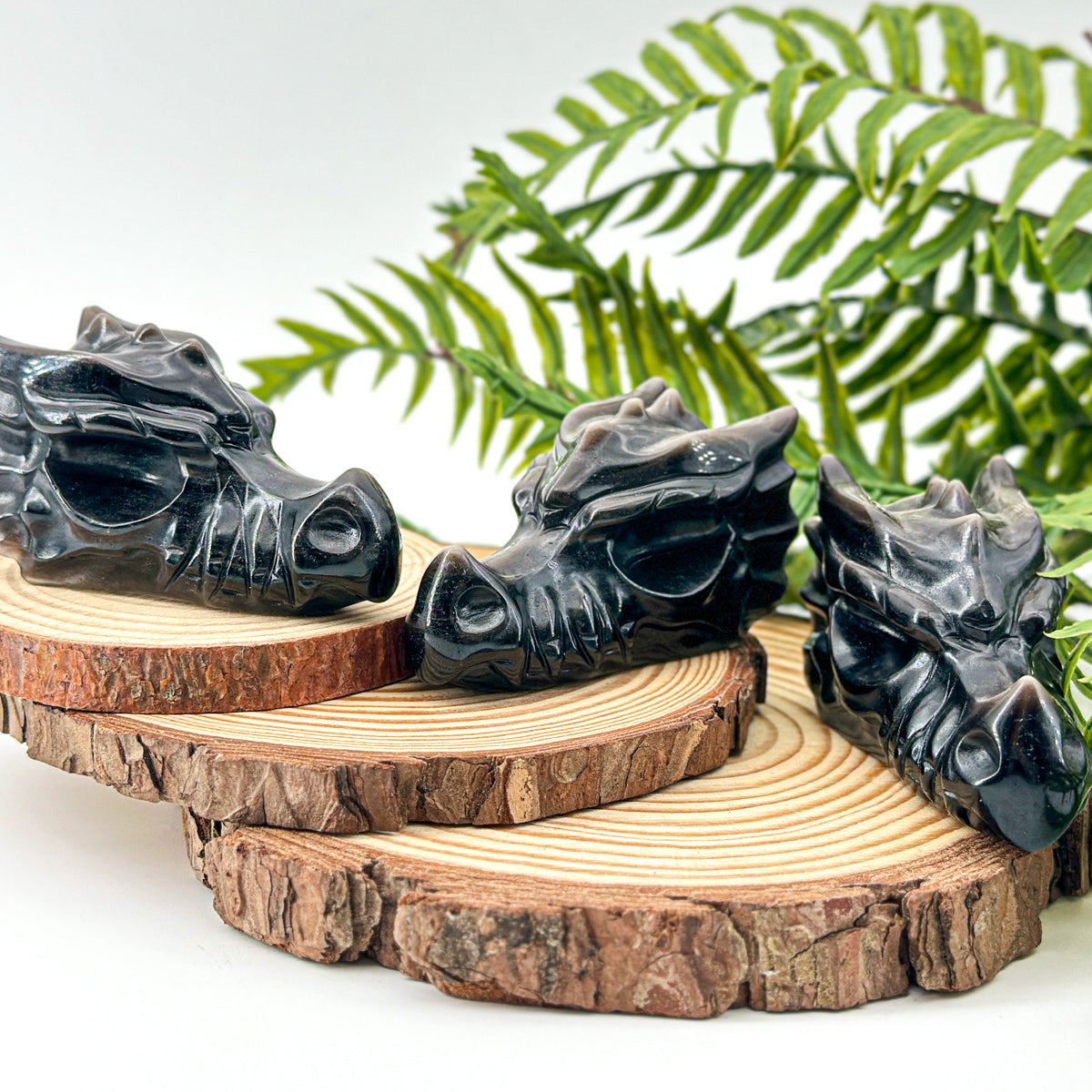 1 count  "Hand Carved Crystal Dragon Head Sculpture - Natural Stone Animal Statue, For Decoration, Symbol of Strength"