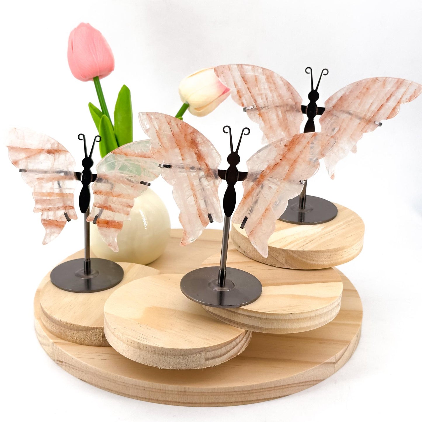 Elegant Natural Crystal Butterfly Wings,  Transform Your Home with Serene Light & Unique Elegance, Perfect Decor Gift