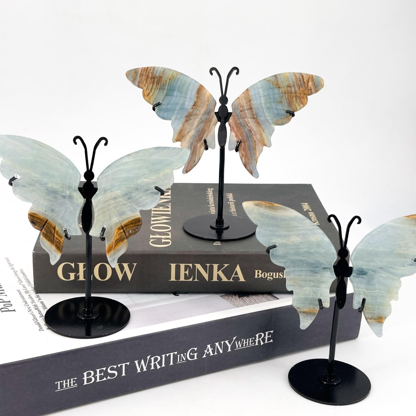 Elegant Natural Crystal Butterfly Wings,  Transform Your Home with Serene Light & Unique Elegance, Perfect Decor Gift