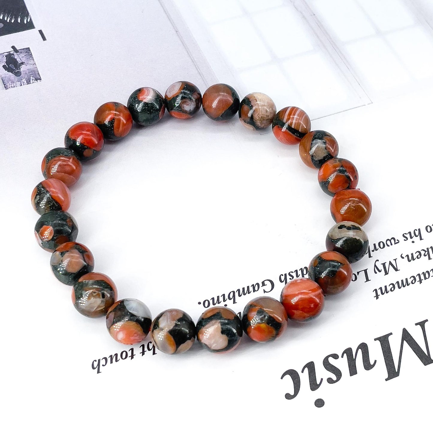 Natural Stone Bracelet,  creative crystal gift, stretch beaded bracelet, fashion light luxury jewelry