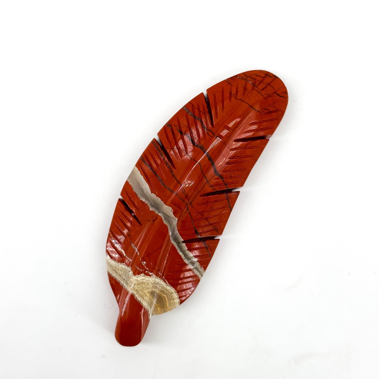 Natural Crystal Feather Carving, home decoration, mini carving ornament, creative gift