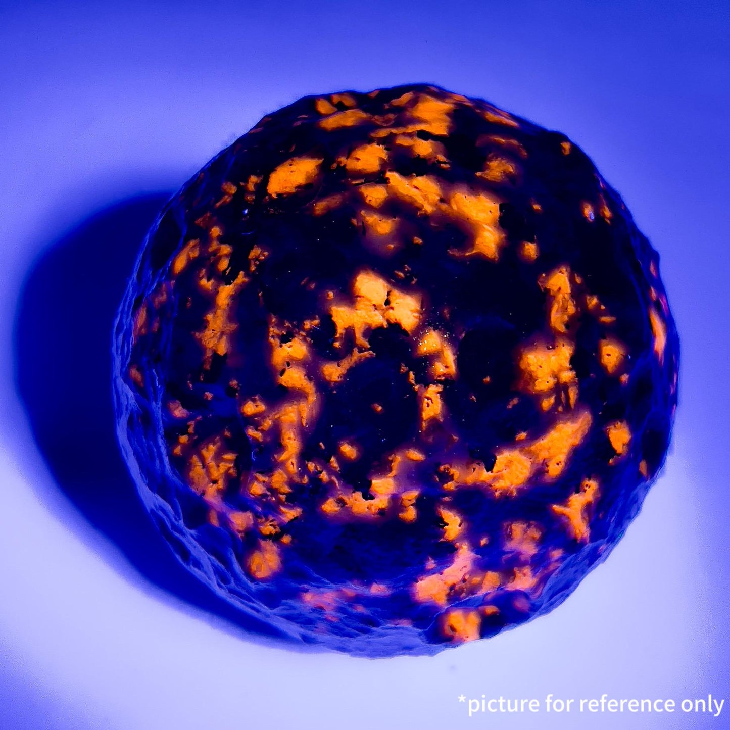Yooperlite Moon, Syenite Rich Fluorescent Sodalite, UV Light Reactive Crystal For Home Decoration
